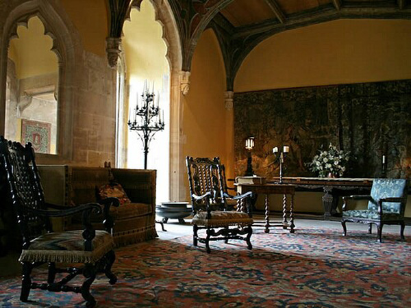 The refined interior of Berkeley Castle